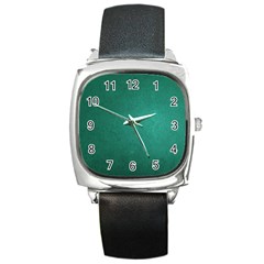 Background-green Square Metal Watch by nateshop