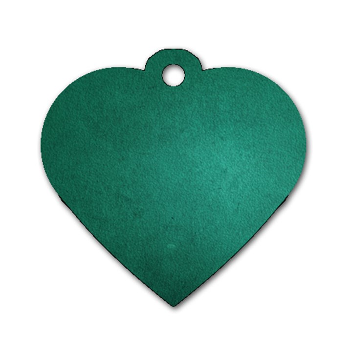 Background-green Dog Tag Heart (Two Sides)