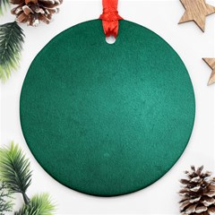 Background-green Round Ornament (two Sides) by nateshop