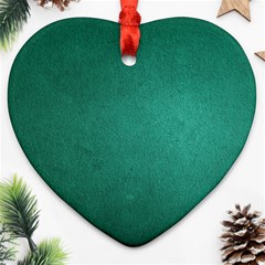 Background-green Heart Ornament (two Sides)