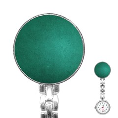 Background-green Stainless Steel Nurses Watch by nateshop