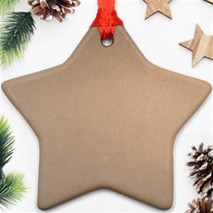 Background-mocca Star Ornament (two Sides) by nateshop