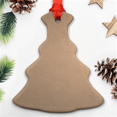 Background-mocca Christmas Tree Ornament (two Sides)