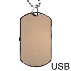 Background-mocca Dog Tag Usb Flash (one Side) by nateshop