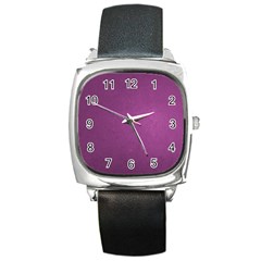 Background-purple Square Metal Watch by nateshop