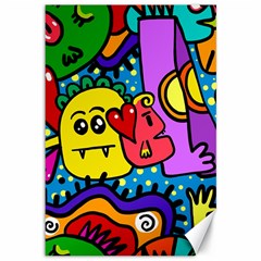 Cartoon Canvas 12  X 18  by nateshop