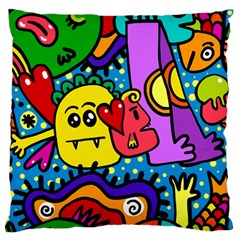 Cartoon Standard Flano Cushion Case (one Side) by nateshop