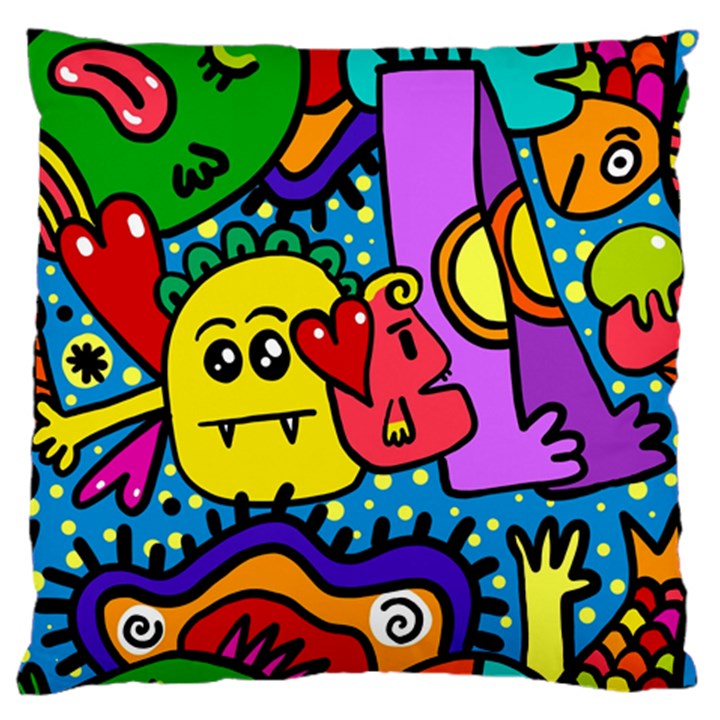 Cartoon Standard Flano Cushion Case (One Side)