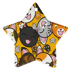 Cats Ornament (star) by nateshop