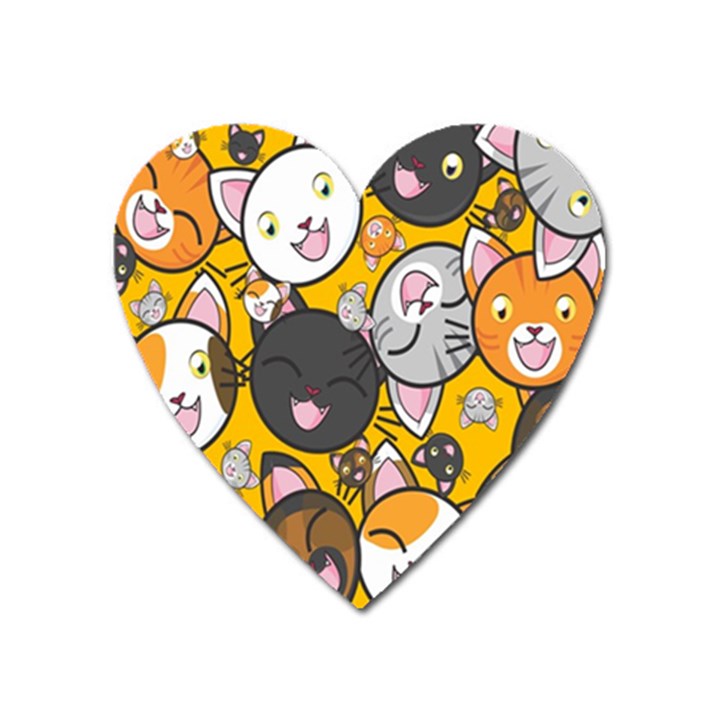 Cats Heart Magnet