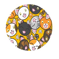 Cats Mini Round Pill Box by nateshop