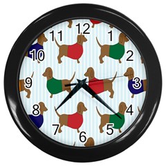 Dachshund Wall Clock (black)