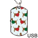 Dachshund Dog Tag USB Flash (Two Sides) Back