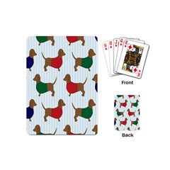 Dachshund Playing Cards Single Design (mini) by nateshop