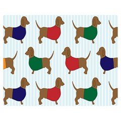 Dachshund Double Sided Flano Blanket (medium)  by nateshop