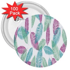 Feathers 3  Buttons (100 Pack)  by nateshop