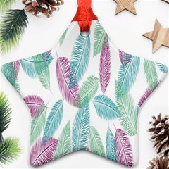 Feathers Star Ornament (two Sides) by nateshop