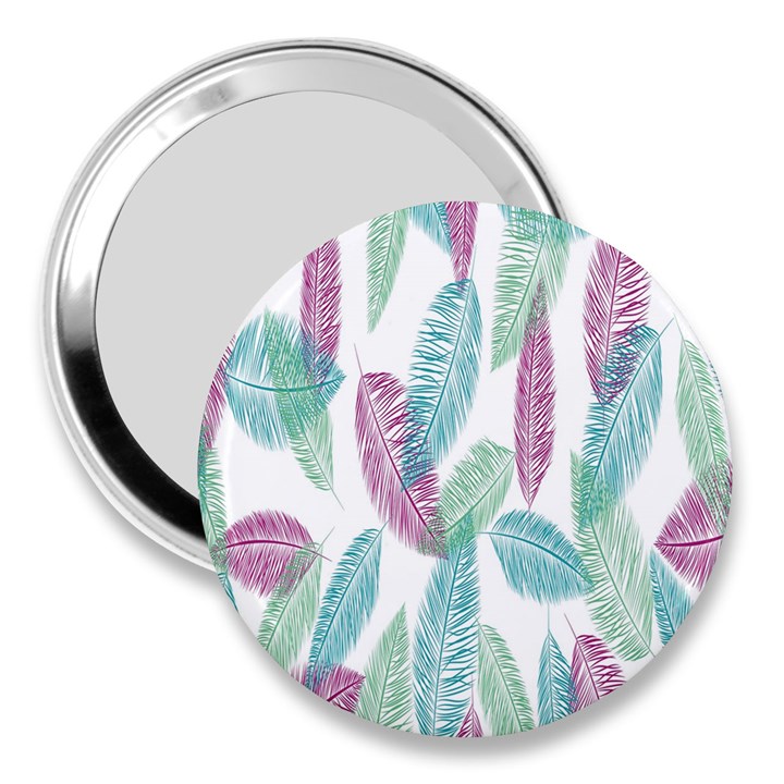 Feathers 3  Handbag Mirrors