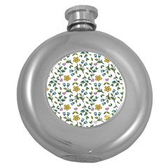 Flowers-beutiful Round Hip Flask (5 Oz) by nateshop