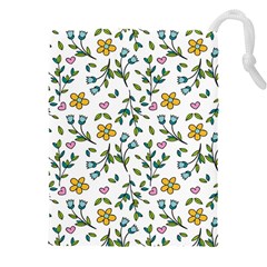 Flowers-beutiful Drawstring Pouch (4xl) by nateshop