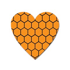 Honeycomb Heart Magnet by nateshop