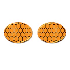 Honeycomb Cufflinks (oval) by nateshop