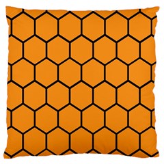 Honeycomb Large Flano Cushion Case (one Side) by nateshop