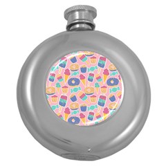 Ice-cream Round Hip Flask (5 Oz) by nateshop