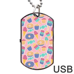 Ice-cream Dog Tag Usb Flash (two Sides)