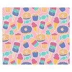 Ice-cream Double Sided Flano Blanket (Small)  50 x40  Blanket Back