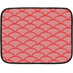 Japanese-wave Double Sided Fleece Blanket (mini)  by nateshop