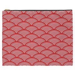 Japanese-wave Cosmetic Bag (xxxl) by nateshop