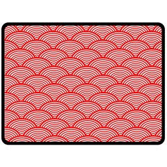 Japanese-wave Double Sided Fleece Blanket (large)  by nateshop