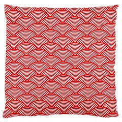 Japanese-wave Standard Flano Cushion Case (one Side) by nateshop