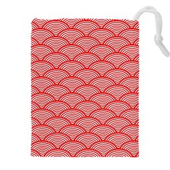 Japanese-wave Drawstring Pouch (4xl) by nateshop