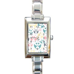 Pandas-panda Rectangle Italian Charm Watch by nateshop