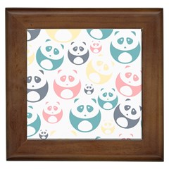 Pandas-panda Framed Tile