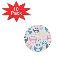 Pandas-panda 1  Mini Buttons (10 Pack)  by nateshop