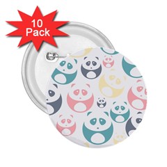 Pandas-panda 2 25  Buttons (10 Pack)  by nateshop