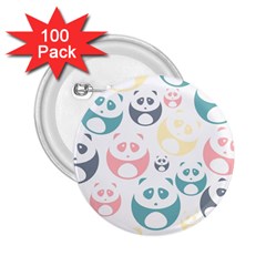 Pandas-panda 2 25  Buttons (100 Pack)  by nateshop