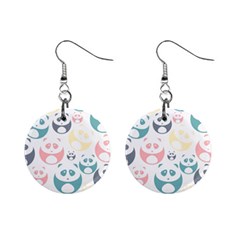 Pandas-panda Mini Button Earrings by nateshop