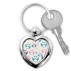 Pandas-panda Key Chain (heart) by nateshop