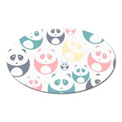 Pandas-panda Oval Magnet by nateshop