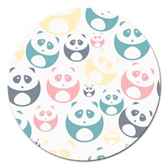 Pandas-panda Magnet 5  (round) by nateshop