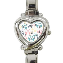 Pandas-panda Heart Italian Charm Watch by nateshop