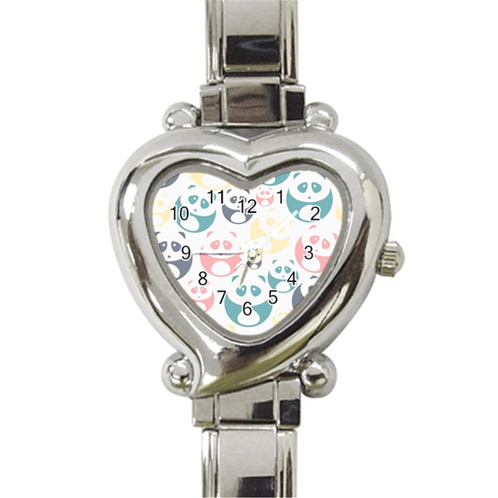 Pandas-panda Heart Italian Charm Watch