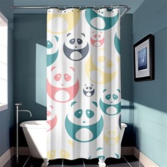 Pandas-panda Shower Curtain 36  X 72  (stall)  by nateshop