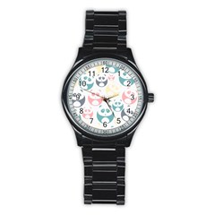 Pandas-panda Stainless Steel Round Watch by nateshop