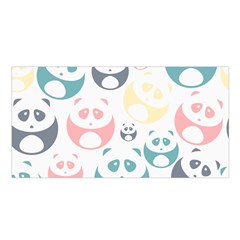 Pandas-panda Satin Shawl 45  X 80  by nateshop