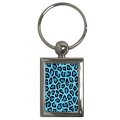 Paper-blue-tiger Key Chain (rectangle) by nateshop